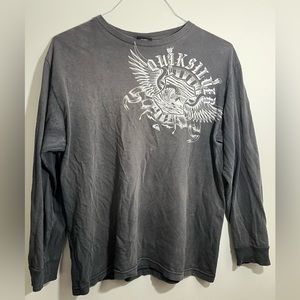 Black long sleeve Quiksilver shirt